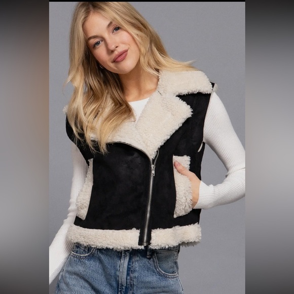 Faux Suede Crop Vest - Picture 5 of 5